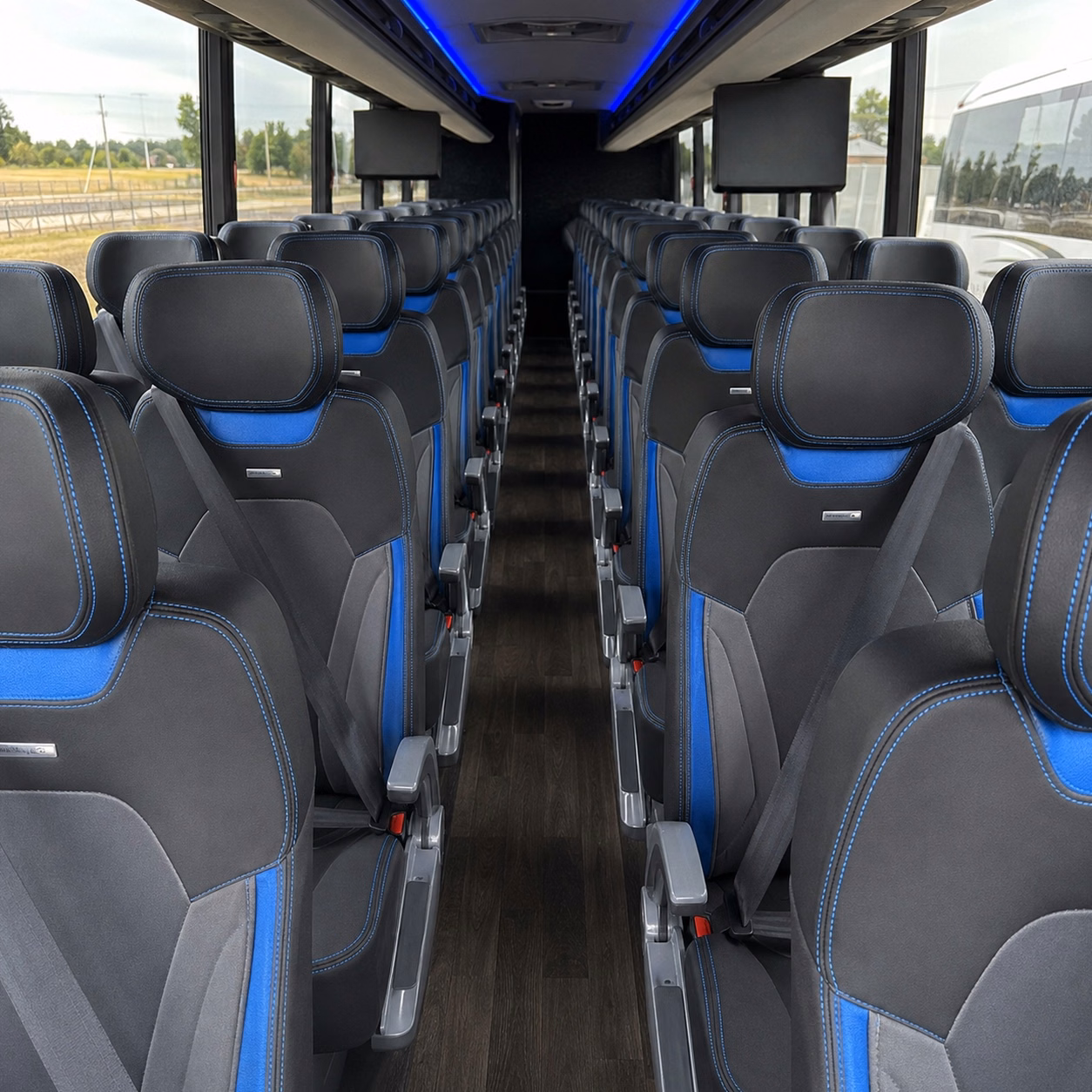 a charter bus makes concert and sporting event transportation in pomona simple