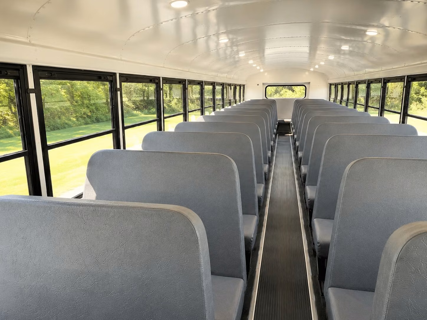school bus inside