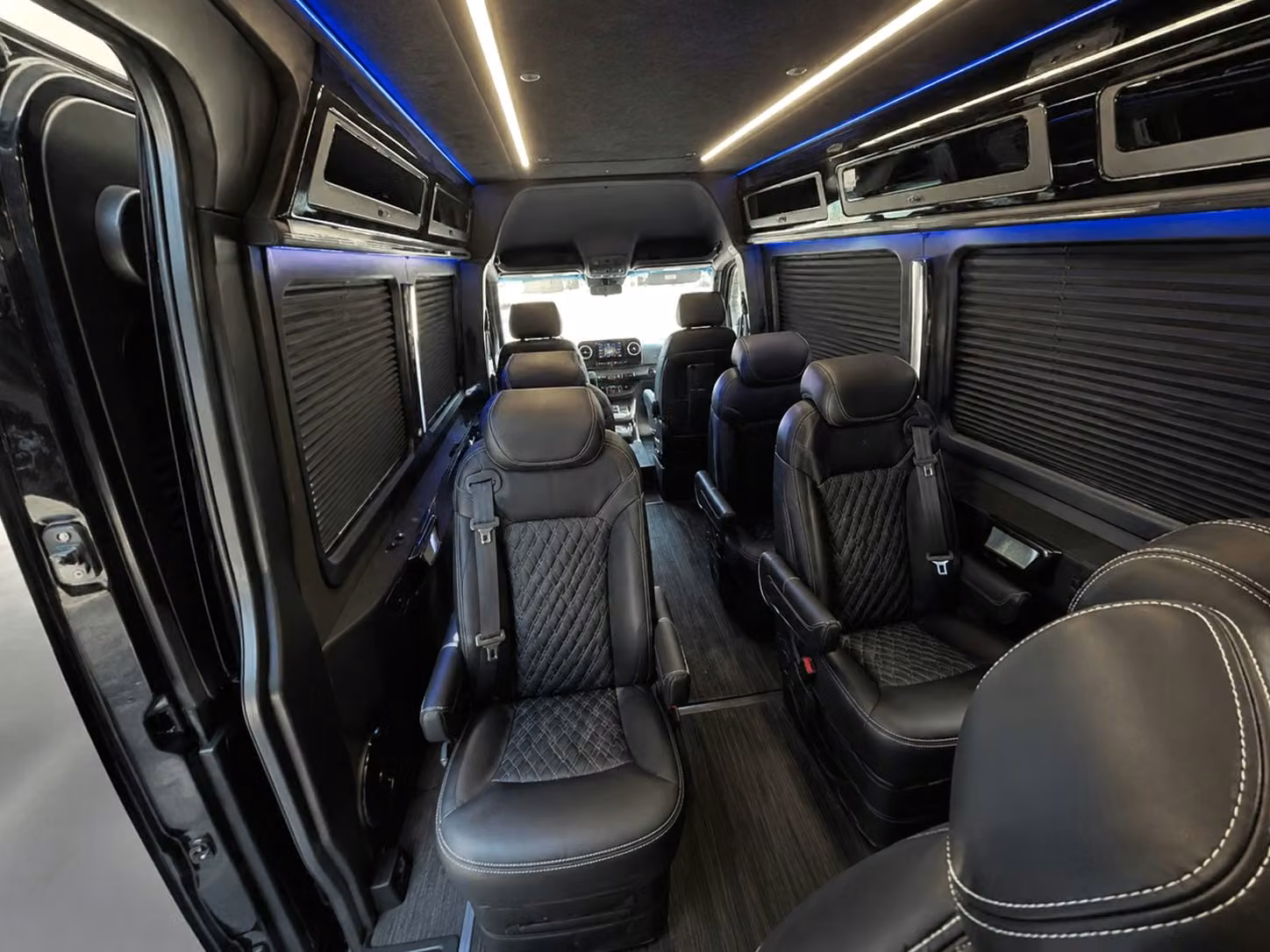 sprinter van with driver inside